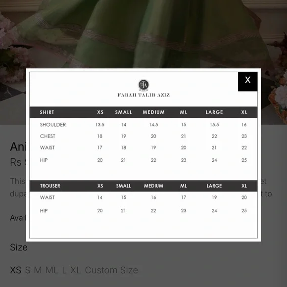 Farah Talib Aziz Green Outfit. *fixed price* - Picture 5 of 6